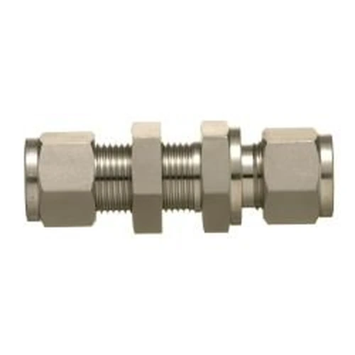 PID-172486_0 SUS316 Stainless-Steel Double Ferrule System Bulkhead Union - Image 1