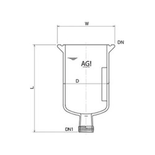 PID-188116_0 Reaction Vessel With Stirring Baffle, 3954 Series - Image 1