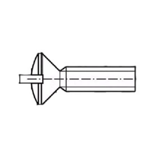PID-24193_0 Slotted Round Flat Head Machine Screw - Image 1