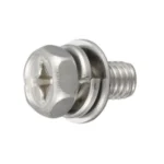Cross-Head Hex Upset P = 3 (Spring Lock Washer + JIS Captive Washer)