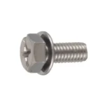 Number Plate Screw With Cross-Head / Straight-Slot Combo Drive Trim Head P = 1 (JIS W Captive)