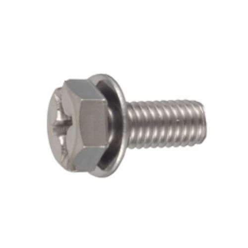 PID-24292_0 Number Plate Screw With Cross-Head / Straight-Slot Combo Drive Trim Head P = 1 (JIS W Captive) - Image 1