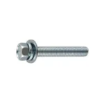 Spring / Plain Captive Washer, 7-Mark, Small Hex Upset Head Machine Screw (Spring Lock Washer + JIS Plain Washer)