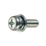 Cross-Head Pan Head Screw I = 3 (SW + ISO Flat W) for Thin Plate
