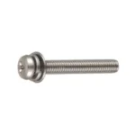 With Cross/Straight-Slot (+-) P = 3 Pan Head (Spring Lock Washer + JIS Captive Washer)