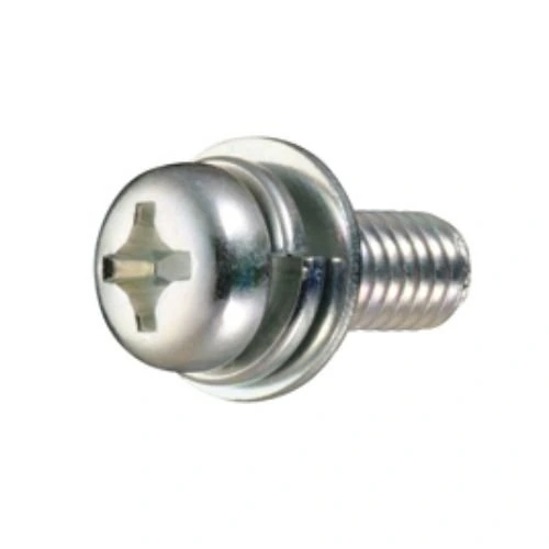 PID-24324_0 Cross-Head Pan Head Machine Screw P = 3 (for Thin Plates) (Spring Lock Washer + JIS Captive Washer) - Image 1