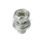Cross Recessed Hex Head Screw With Captured Washer - Stainless Steel
